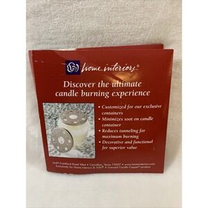 Two (2) Home Interiors Candle Capper Topper Venting Plate‎ 3.5"